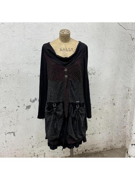 Dresses & Skirts - NWT Vintage Y2K C’fait Pour Vous Paris Technical Mixed-Media Dress